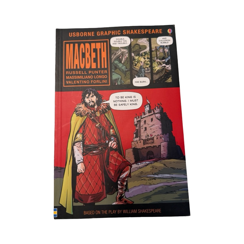 Usborne Graphic Shakespeare Macbeth Paperback Book Russell Punter 2020